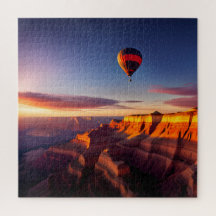 Luchtballon boven Grand Canyon