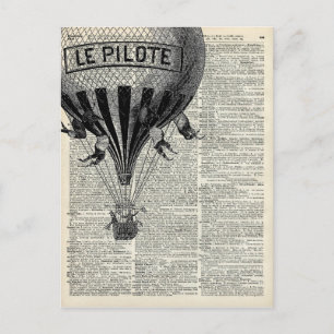  luchtballon briefkaart