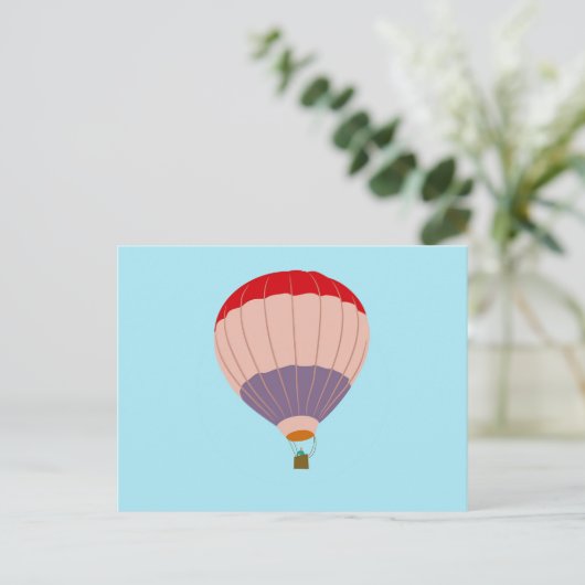 Luchtballon Briefkaart (Staand voorkant)