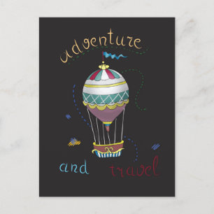 luchtballon briefkaart
