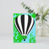 luchtballon briefkaart (Staand voorkant)