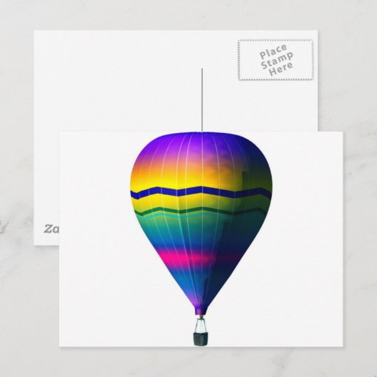 luchtballon briefkaart (Voorkant / Achterkant)