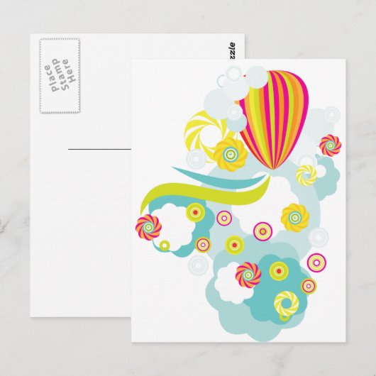 Luchtballon Briefkaart (Voorkant / Achterkant)