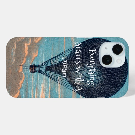  luchtballon dromen droomcitaat Case-Mate iPhone case (Achterkant (horizontaal))