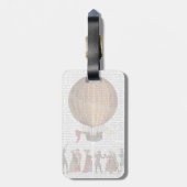 Luchtballon en mensen bagagelabel (Achterkant verticaal)