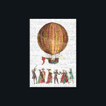 Luchtballon en mensen canvas afdruk<br><div class="desc">Vervoer en reizen</div>