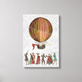 Luchtballon en mensen canvas afdruk (Voorkant)