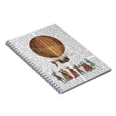 Luchtballon en mensen notitieboek (Rechterzijde)