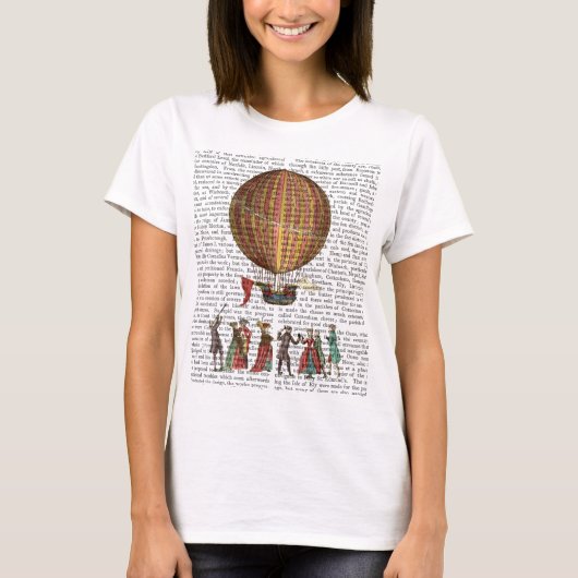 Luchtballon en mensen t-shirt (Voorkant)