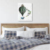 Luchtballon en -vogels canvas afdruk (Insitu (Slaapkamer))