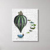 Luchtballon en -vogels canvas afdruk (Voorkant)