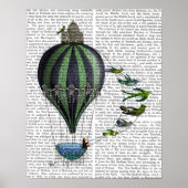 Luchtballon en -vogels poster (Voorkant)