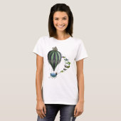 Luchtballon en -vogels t-shirt (Voorkant volledig)
