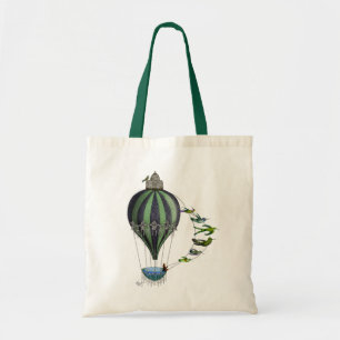 Luchtballon en -vogels tote bag