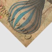 luchtballon Floral Flowers French Tissuepapier (Detail)