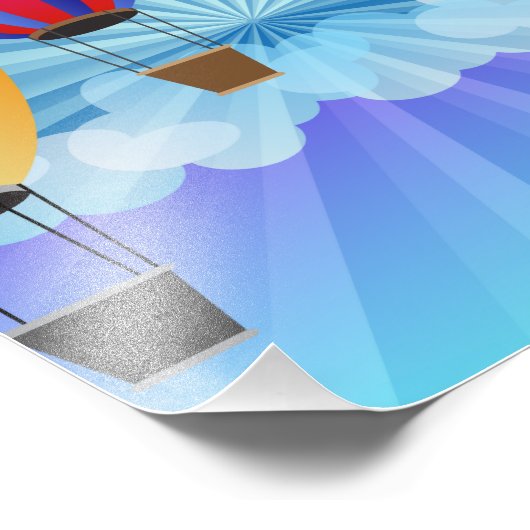 luchtballon foto afdruk (Hoek)