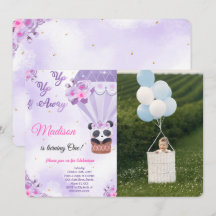 Luchtballon Foto Uitnodigingen