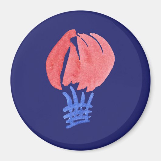 Luchtballon Grote ronde magneet (Voorkant)
