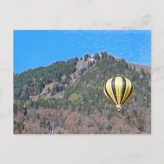 Luchtballon in de Bernese Oberland Briefkaart (Voorkant)