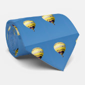 Luchtballon in de blauwe lucht stropdas (Opgerold)