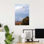 Luchtballon in de lucht poster (Thuiskantoor)
