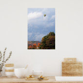 Luchtballon in de lucht poster (Keuken)