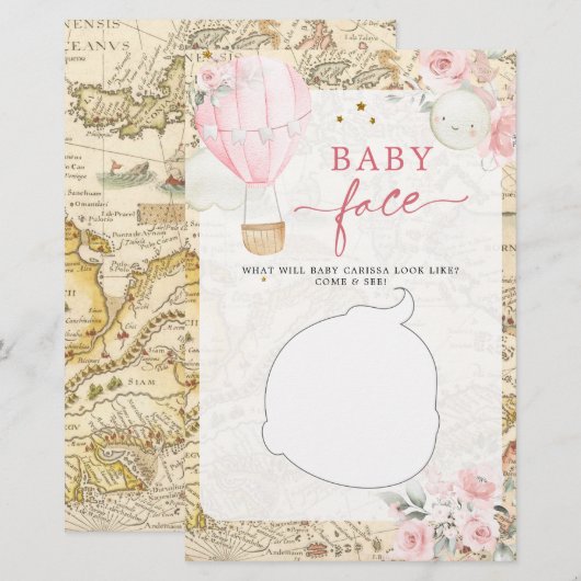 Luchtballon is niet ze knap Baby gezicht spel (Voorkant / Achterkant)