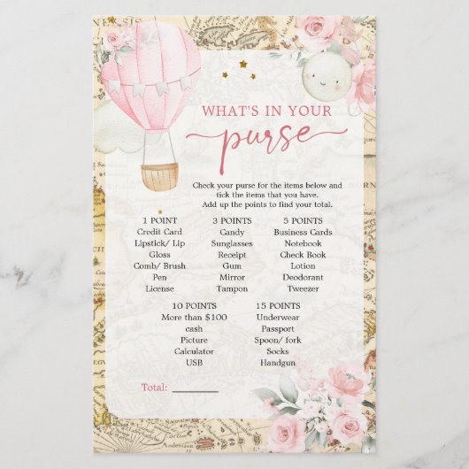 Luchtballon is niet ze knap Baby Purse spel (Voorkant)