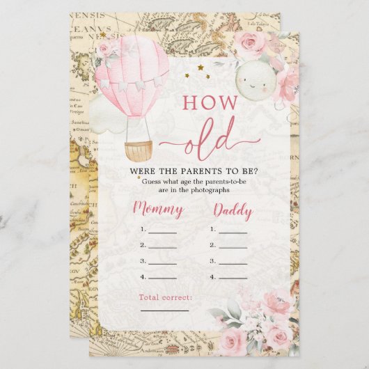 Luchtballon is ze niet zo aardig hoe oude ouders (Voorkant / Achterkant)