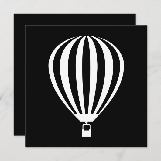 luchtballon kaart (Voorkant / Achterkant)