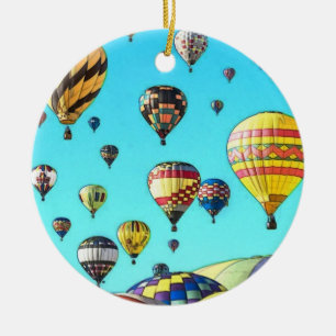 Luchtballon Keramisch Ornament