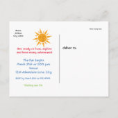  luchtballon, kinderen, Birthday Briefkaart (Achterkant)