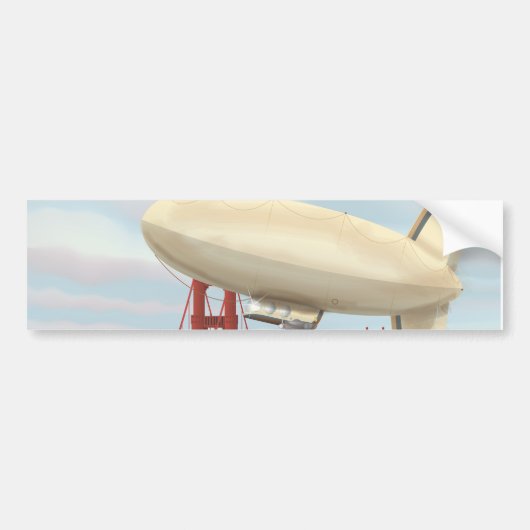Luchtballon Luchtschip Bumpersticker (Voorkant)