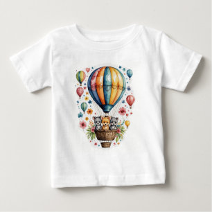 Luchtballon met schattige dieren