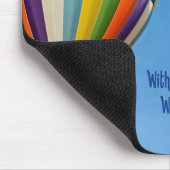 luchtballon met warme lucht, geloofsopgave muismat (Hoek)