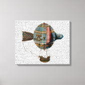 Luchtballon met warme lucht, voorzien van een stoo canvas afdruk (Voorkant)