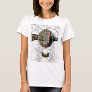 Luchtballon met warme lucht, voorzien van een stoo t-shirt