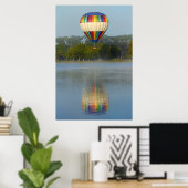 Luchtballon over de rivier poster (Thuiskantoor)