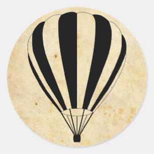 luchtballon ronde sticker