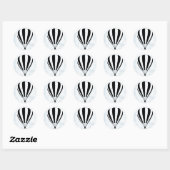 luchtballon ronde sticker (Vel)