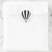 luchtballon ronde sticker (Tas)