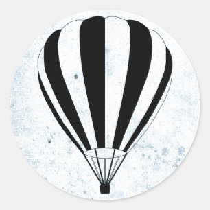 luchtballon ronde sticker