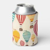 Luchtballon: speels patroonontwerp. blikjeskoeler (Blikje Voorkant)