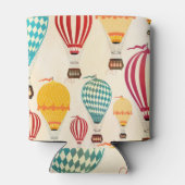 Luchtballon: speels patroonontwerp. blikjeskoeler (Achterkant)