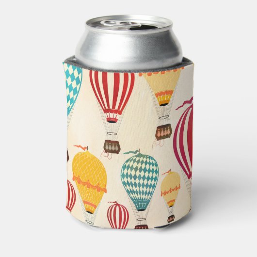 Luchtballon: speels patroonontwerp. blikjeskoeler (Blikje Achterkant)