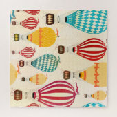 Luchtballon: speels patroonontwerp. legpuzzel (Horizontaal)