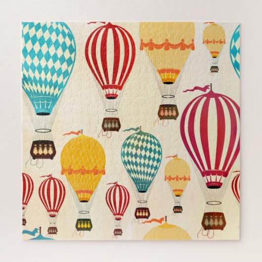 Luchtballon: speels patroonontwerp. legpuzzel (Verticaal)