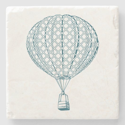  luchtballon stenen onderzetter (Voorkant)