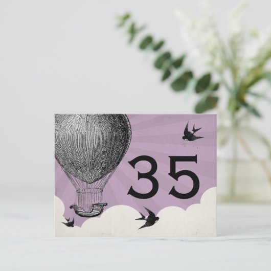 luchtballon tafelnummers (Staand voorkant)