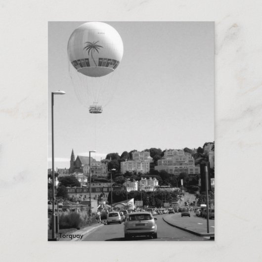 Luchtballon, Torquay Briefkaart (Voorkant)